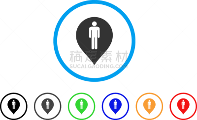 男人,卫生间,距离标记,圆形,计算机图标,红色,人,符号,衣柜,光标