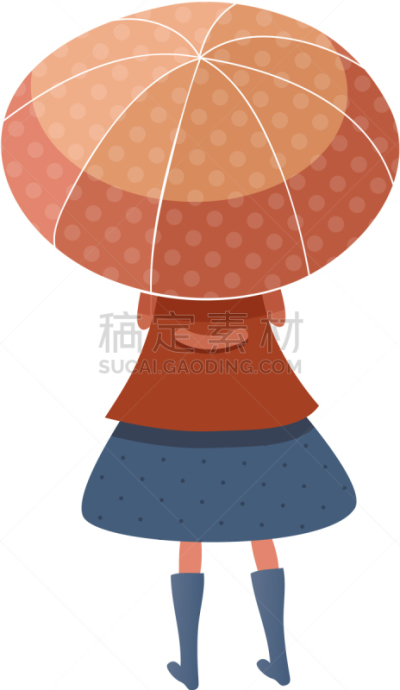 女孩,红色,背面视角,伞,人,户外,季节,秋天,明亮,站