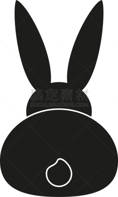 兔子,动物背脊,黑白图片,传统,复活节,野生动物,哺乳纲,剪影,问候,坐