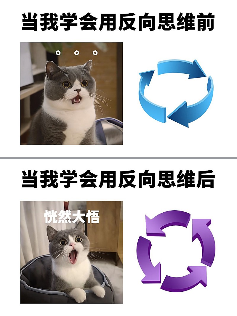 教育吸睛表情包对比梗图小红书封面