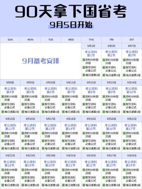 教育国考科普攻略表格小红书配图预览效果