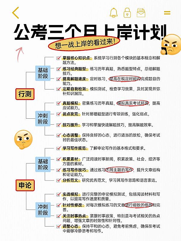 教育公考计划科普攻略小红书配图