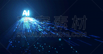 未来,电子人,概念,技术,抽象,暗色,蓝色背景,数据,使用电脑,数字化显示