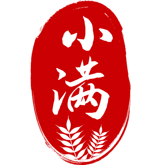 二十四节气小满通用红色印章文字组合元素素材预览效果