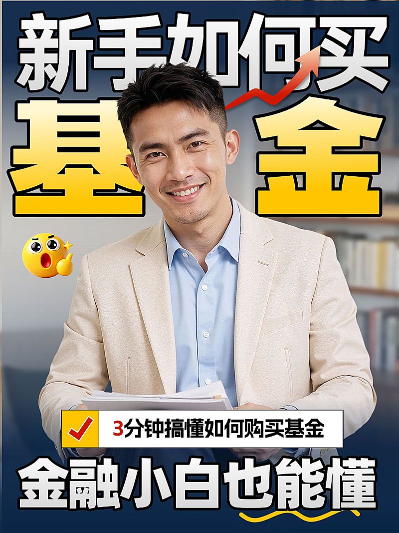 知识付费金融基金知识分享人像小红书封面