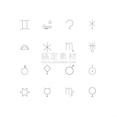 轮廓,直的,星座,计算机图标,斯尔瑞兹,矢量,天王星,雅典娜,标志,室女座