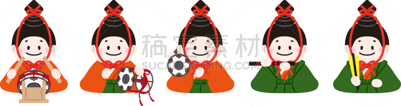 传统节日,女孩,传统,华丽的,和服,事件,仅日本人,古典式,女儿节,口哨