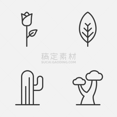 自然,仙人掌,橡树,清新,浪漫,生物学,植物学,收集,爱,生长