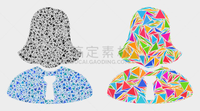 女人,三角形,商务,镶嵌图案,组物体,计算机图标,首领,顾客,职业,办公室职员