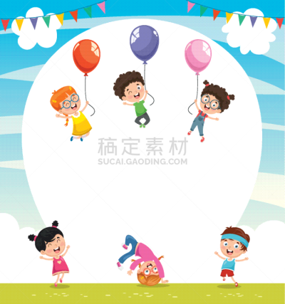 气球,儿童,生日,风,图像,学龄前儿童,GIF动图,庆祝,笑