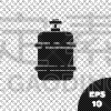易燃品,矢量,背景,绘画插图,丙烷,图标,黑色,透明,分离着色,油箱