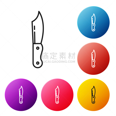 分离着色,白色,刀,计算机图标,线条,黑色,不锈钢