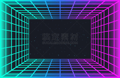天空,霓虹灯,隧道,星星,抽象,格子,激光,背景,聚会,发光