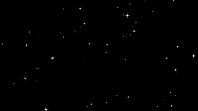 圣诞闪烁星星从天而降，冬日圣诞明星天衣无缝的黑色环路