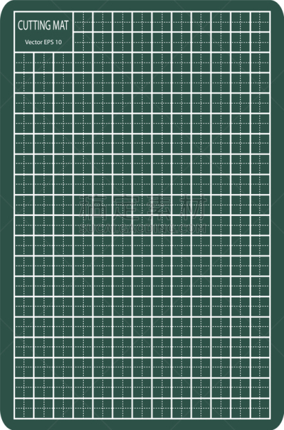 数字10,切割垫板,几何形状,白色,绿色,塑胶,金属,式样,格子,长度