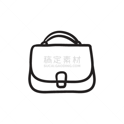 草图,手包,女性,计算机图标,分离着色,轮廓,魅力,高雅,直的,设计