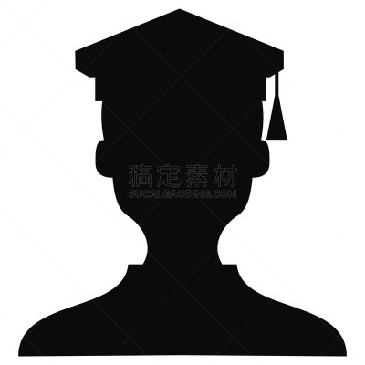 人的头部,矢量,帽子,绘画插图,黑色,部分,一个物体,背景分离,肖像,儿童
