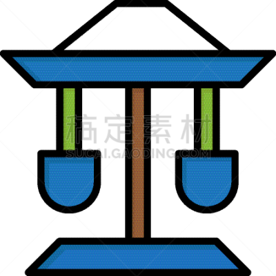 平衡,彩色图片,图标,井,平坦的,陪审员
