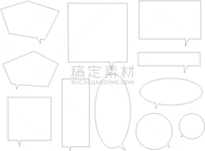 对话气泡框,线条,思想气泡框,边框,简单,现代,西昆镇,背景,消息,绘画插图