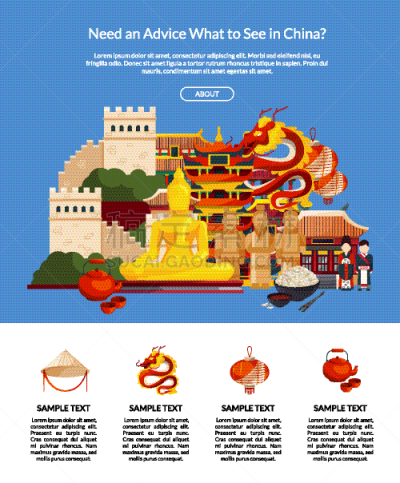 扁平化设计,非都市风光,国内著名景点,概念,传统,建筑,图像,收集