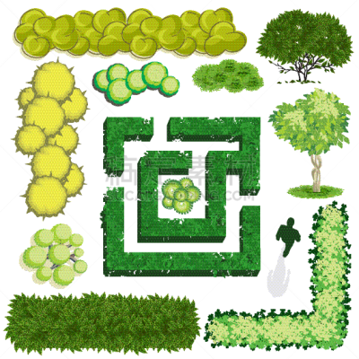 植物群,建筑,反差,鸡尾酒,自然,景观设计,公园,叶子,树,布置