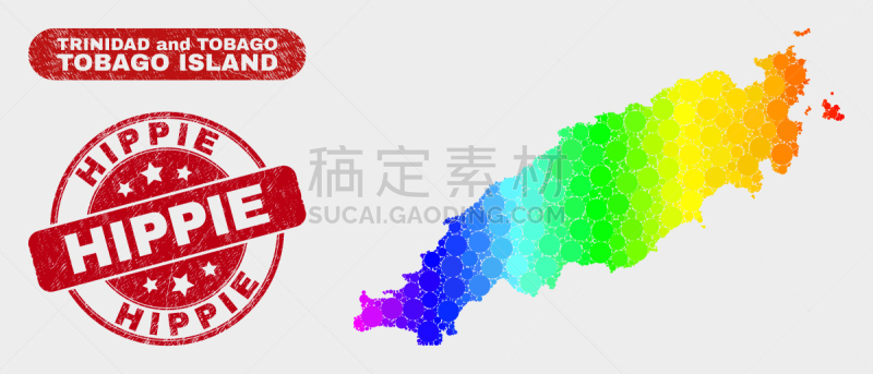 光谱色,发狂的,多巴哥岛,岛,镶嵌图案,球体,肮脏的,垮掉的一代