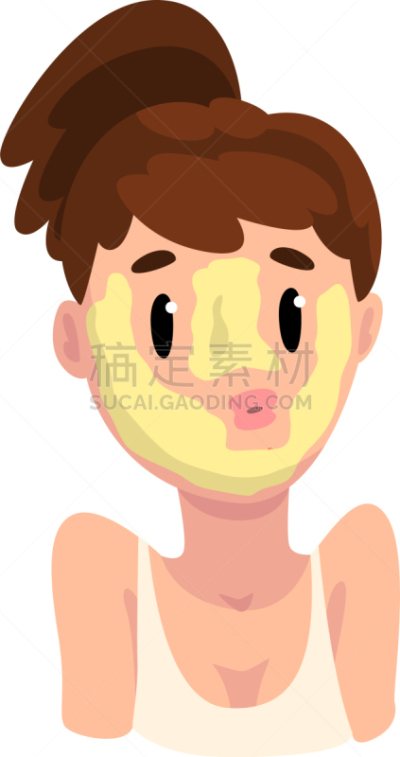 女孩,面膜,青年女人,润肤露,偏好,面具,胞囊的,肖像,皮肤病学,改进
