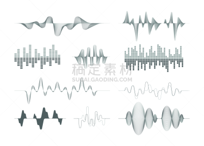 音乐,抽象,频率,矢量,放音设备,声波,波形,图像特效,动物嚎叫,符号