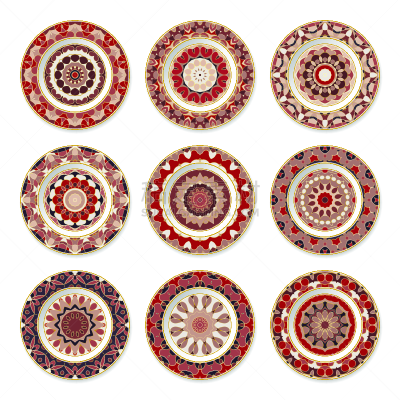 华丽的,盘子,数字9,传统,背景分离,边框,复古风格,餐具,古董,餐馆