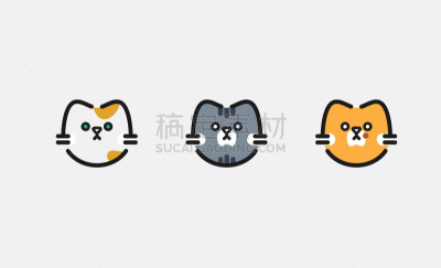 绘画插图,猫,可爱的,矢量,似人脸,股票,设计