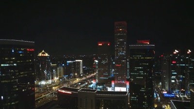北京市区夜/中国北京