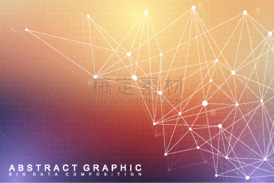 几何形状,分子,插画,背景,材料,分形,巨大的,深的,复杂性,改变