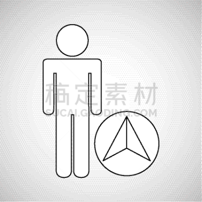 旅途,男人,光标,计算机图标,商务,代币,矢量,搜寻,剪影