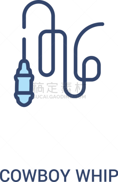 牛仔,鞭子,概念,成一排,计算机图标,简单,两个物体,绳子,直的