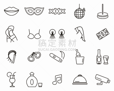 细的,成一排,计算机图标,黑白图片,巨大的,线条,葡萄酒,背景分离,面具