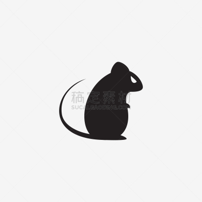 矢量,老鼠,绘画插图,分离着色,可爱的,自然,符号,概念,图像,哺乳纲