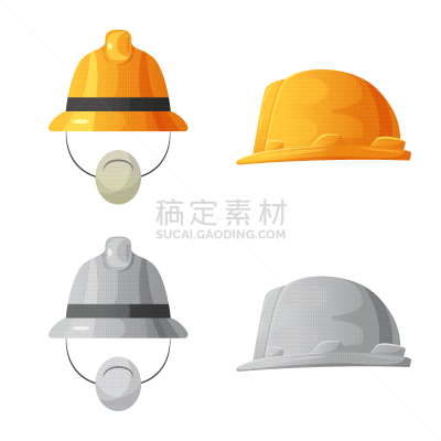 头饰,鸭舌帽,图标,计划书,分离着色,非洲,热带雨林,安全的,工程师,收集