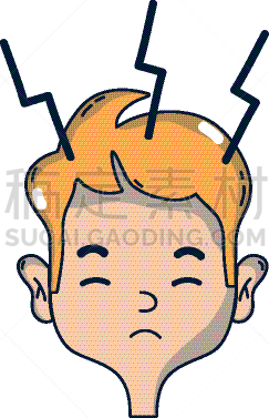 男人,头痛,问题,压力,健康保健,图像,门诊部,矢量,筋疲力尽,生病