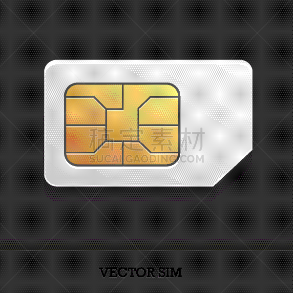 SIM卡,分离着色,白色,黄金,技术,图像,模板,小的,写实,沟通