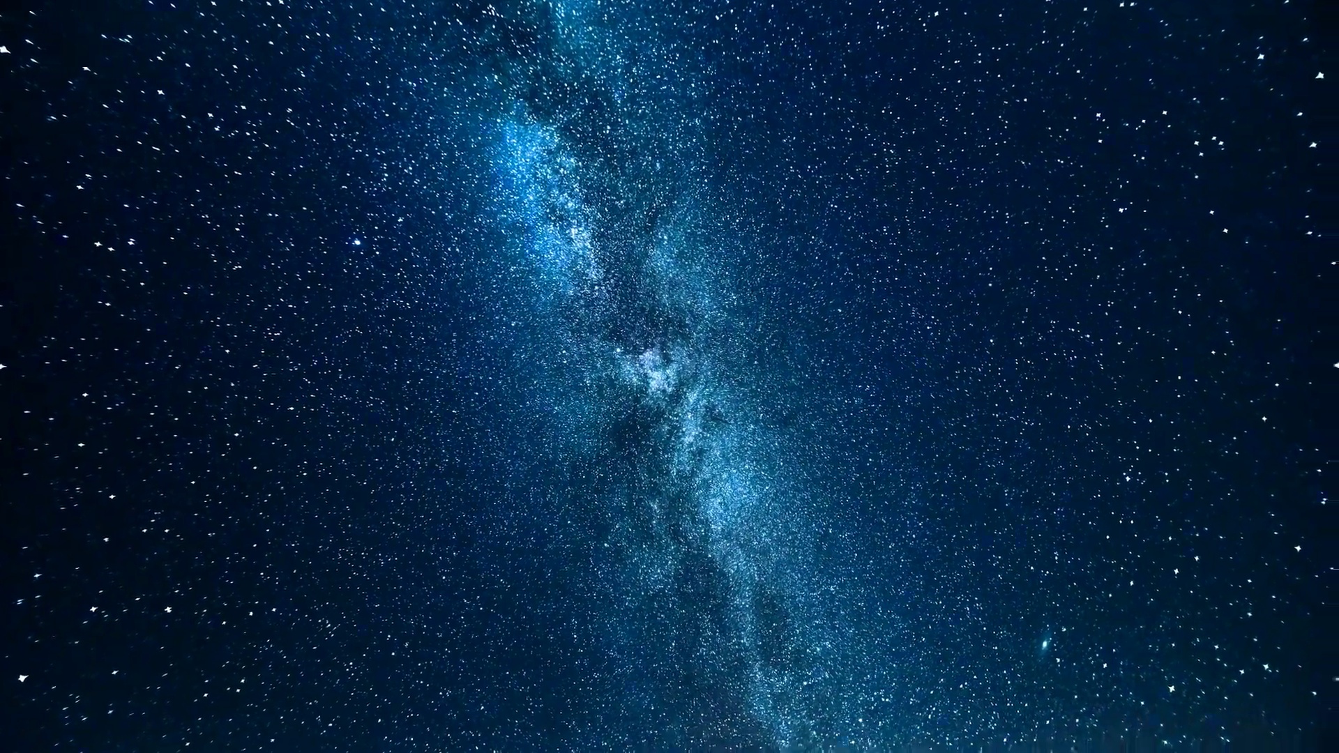 银河系。延时摄影。 分辨率