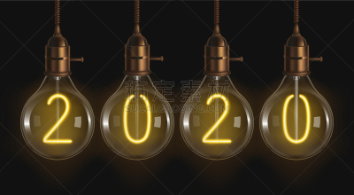热,2020,灯丝,电灯泡,数字,里面,华丽的,暗色,光亮,James Watt