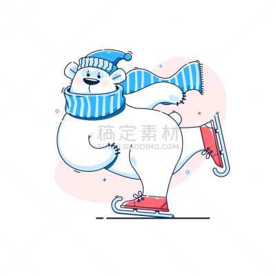 熊,节日,背景,幽默,可爱的,华丽的,运动,雪,问候,滑冰