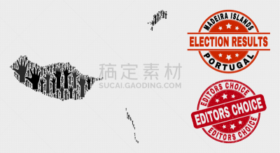 马德拉,抽象拼贴画,水印,圆形,选择,生长