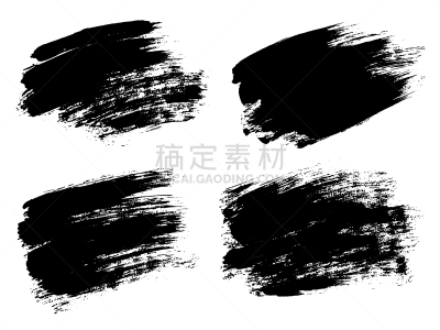 画笔,涂料,墨水,笔触,黑色,线条,分离着色,烟灰墨,白色,创造力
