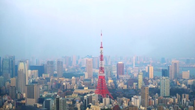 东京塔，日本地标， 。