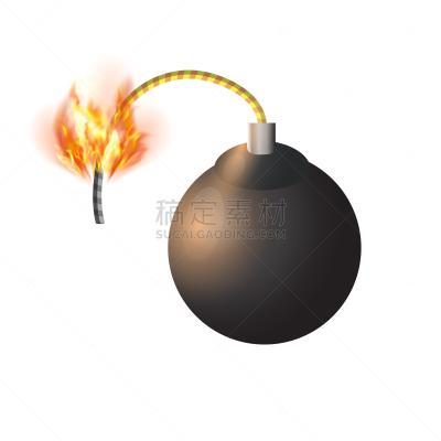 卡通,炸弹,计算机图标,黑色,闪光灯照明,白色背景,活力,风险,暴力,安全