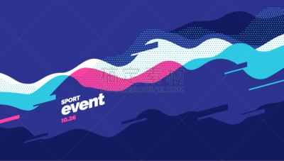 layout poster template design for mega event