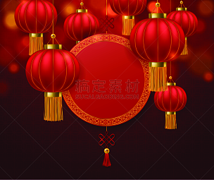 2020,传统,中国灯笼,传统节日,背景,三维图形,日本,红色,矢量,老鼠
