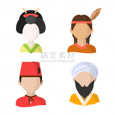 标志,传统,国内著名景点,饰头巾,女人,头发,发型,大切诺基