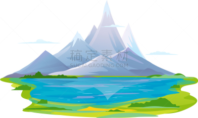 湖,山,旅途,雪山,云,植物群,草,水库,岩石,旅行